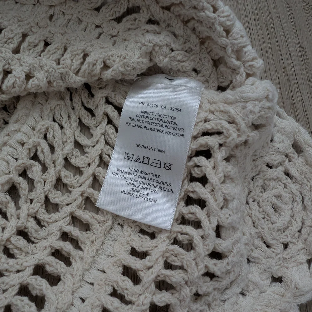 Anthropologie Ruffled Ivory Ruffled Crochet Top - Picture 6 of 10